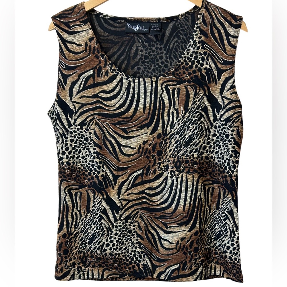 The Magic Scarf Company - Sleeveless Top - Animal Print  - One Size S-L